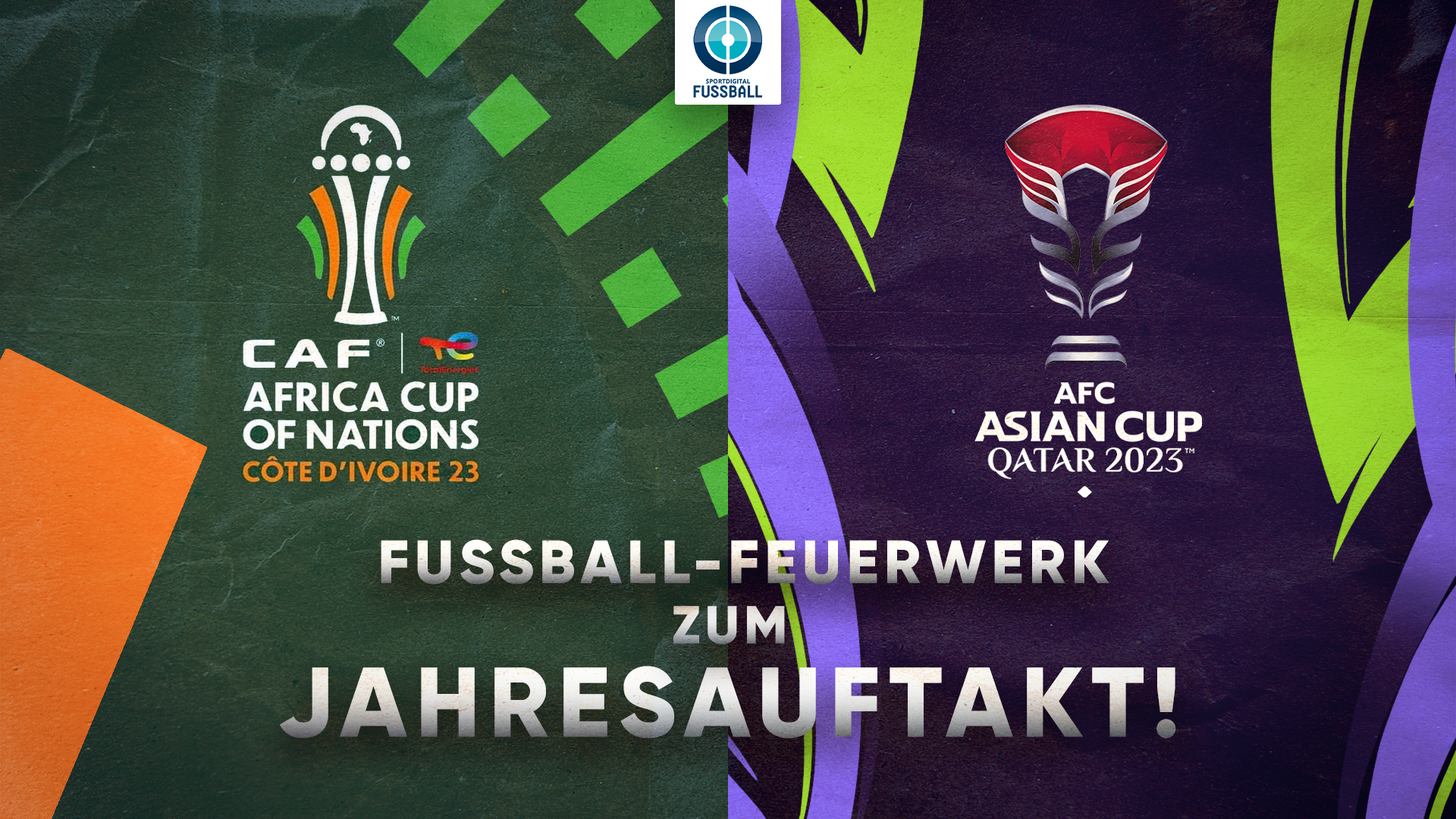 Fußball-Feuerwerk zum Jahresauftakt! Mit Afrika-Cup & Asien-Cup zeigt Sportdigital FUSSBALL gleich zwei Kontinentalmeisterschaften live!
